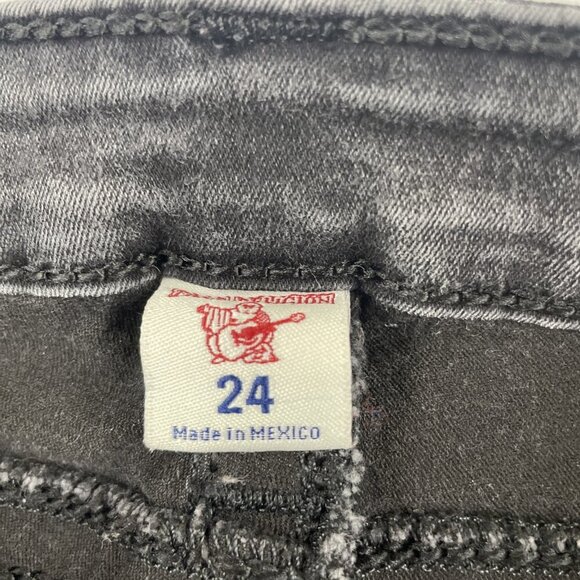 TRUE RELIGION Jeans Skinny Flap Women’s 24 Mid Rise Cotton Blend Stretch - Picture 6 of 12